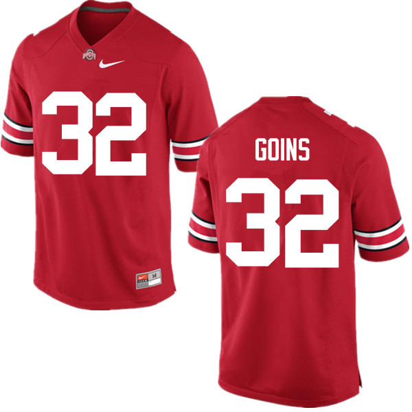 Men Ohio State Buckeyes #32 Elijaah Goins College Football Jerseys Game-Red